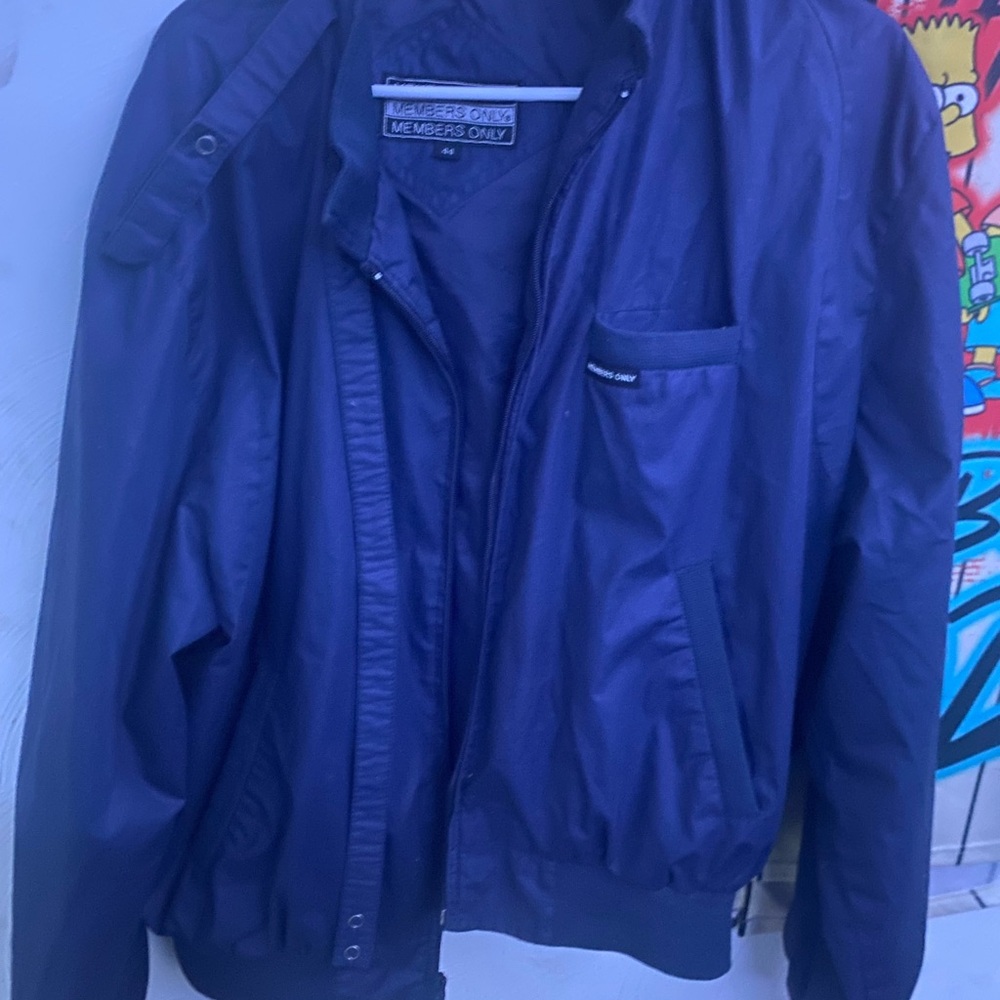 Members Only Men's Blue Jacket